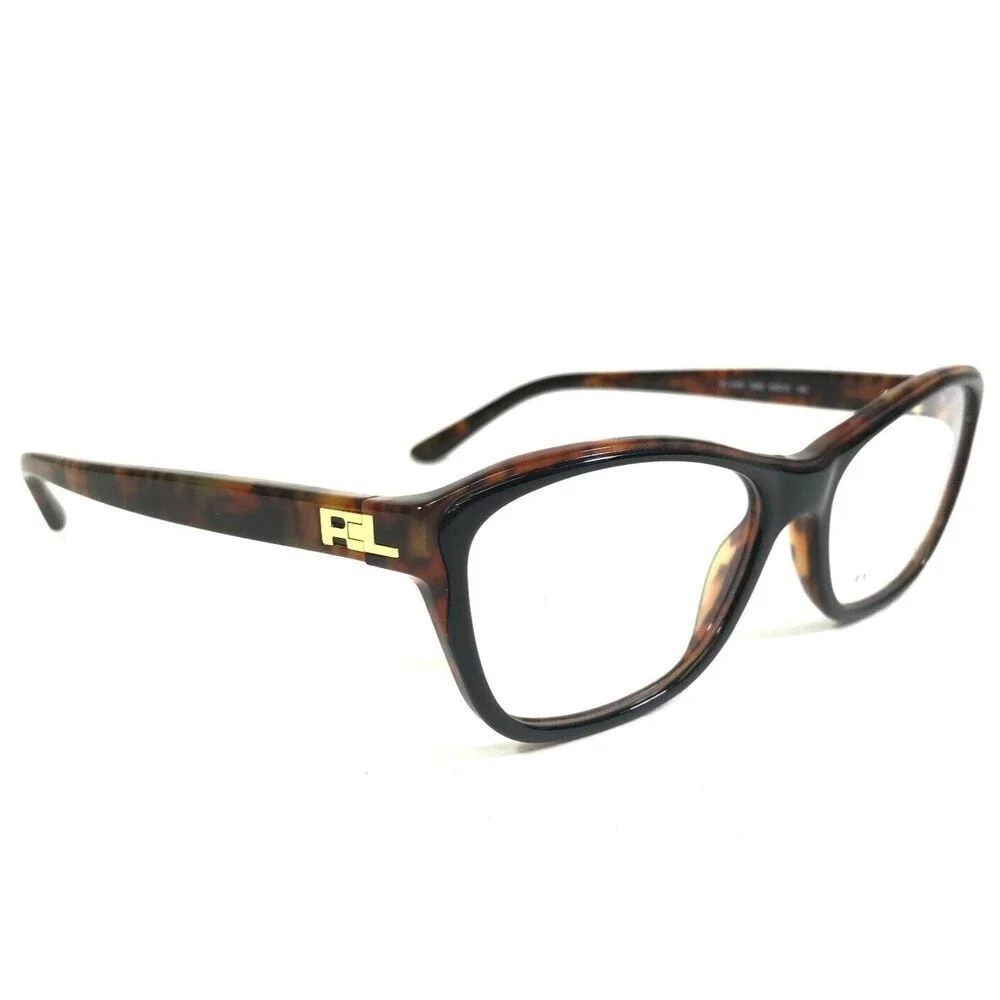 Ralph Lauren Eyeglasses Frames RL6160 5260 Black Brown Tortoise Gold 53-16-140